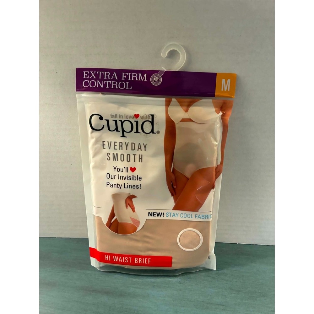 Cupid Everyday Smooth Hi‎ Waist Brief Extra Firm Control Beige Shapewear